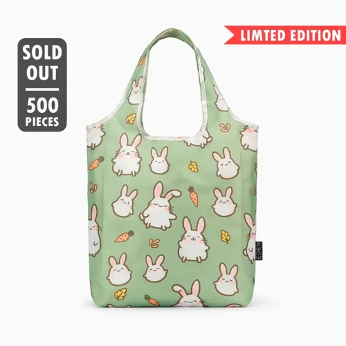 Sleepy Bunnies - Limited Edition Reusable Eden Tote Bag